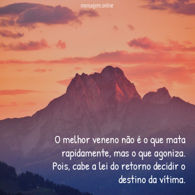 O melhor veneno não é o que mata rapidamente