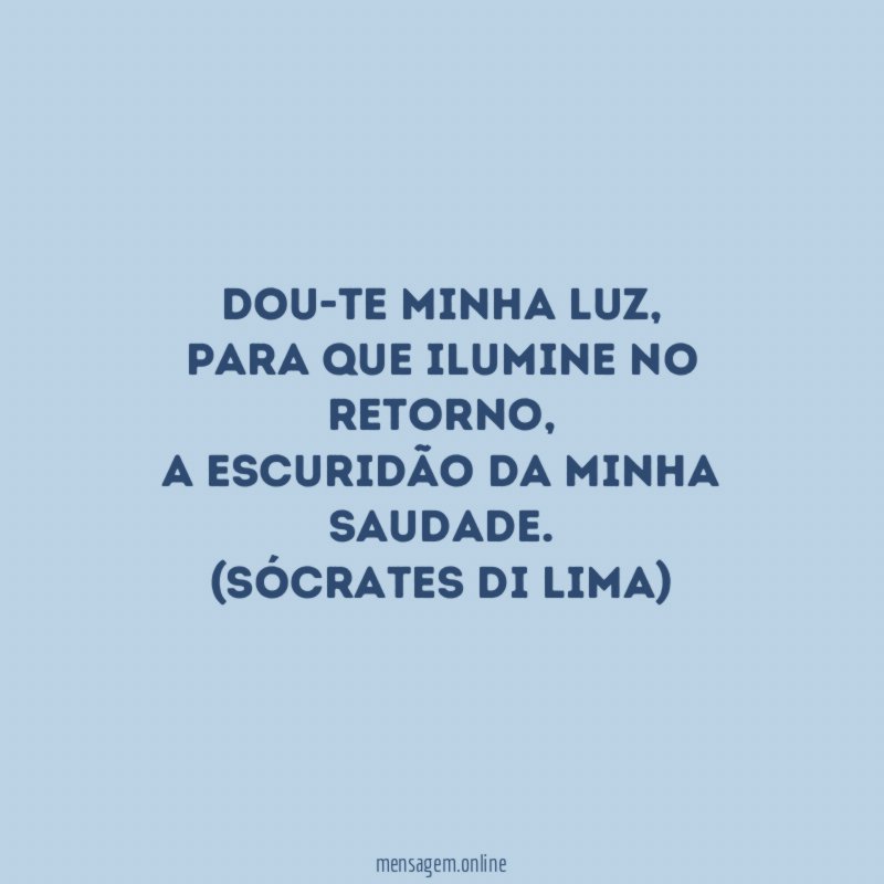 Dou-te minha luz
