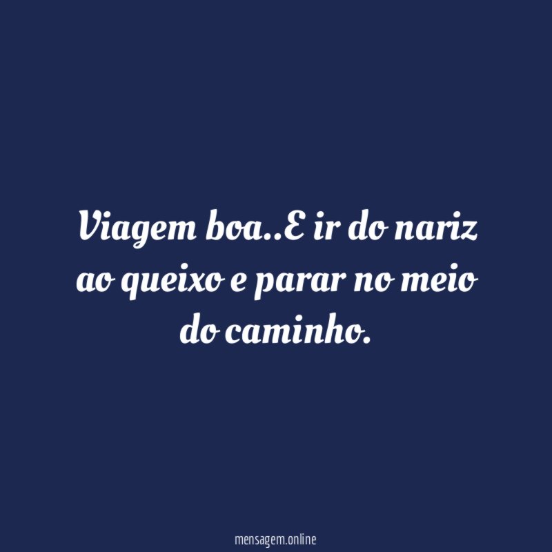 Viagem boa