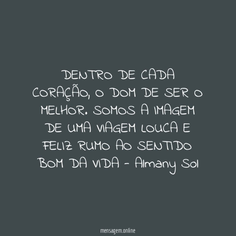 DENTRO DE CADA CORAÇÃO