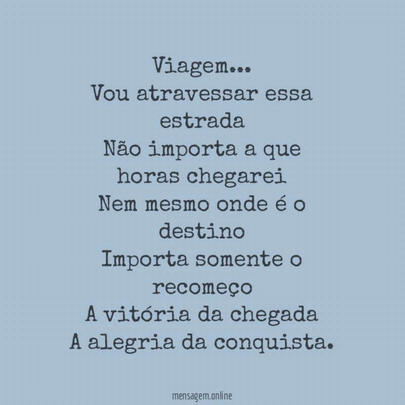 Viagem…