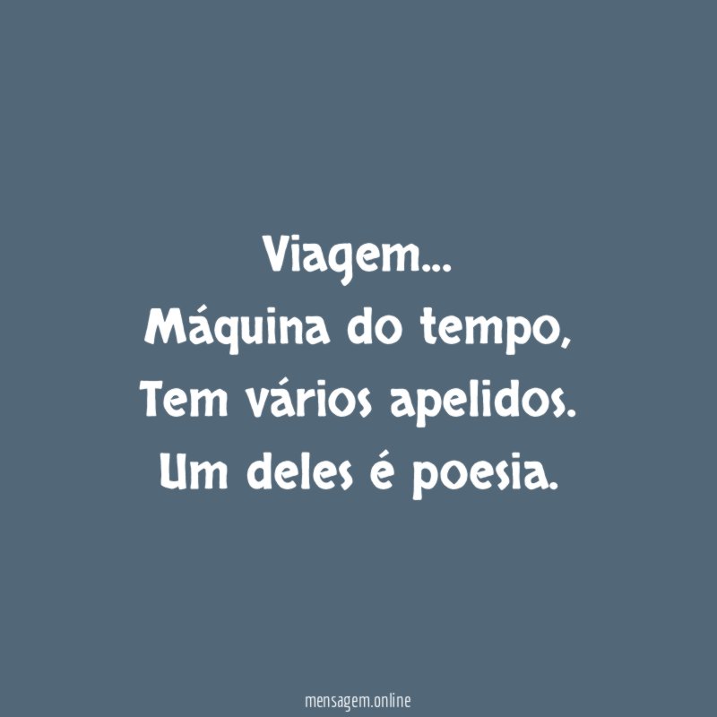 Viagem…