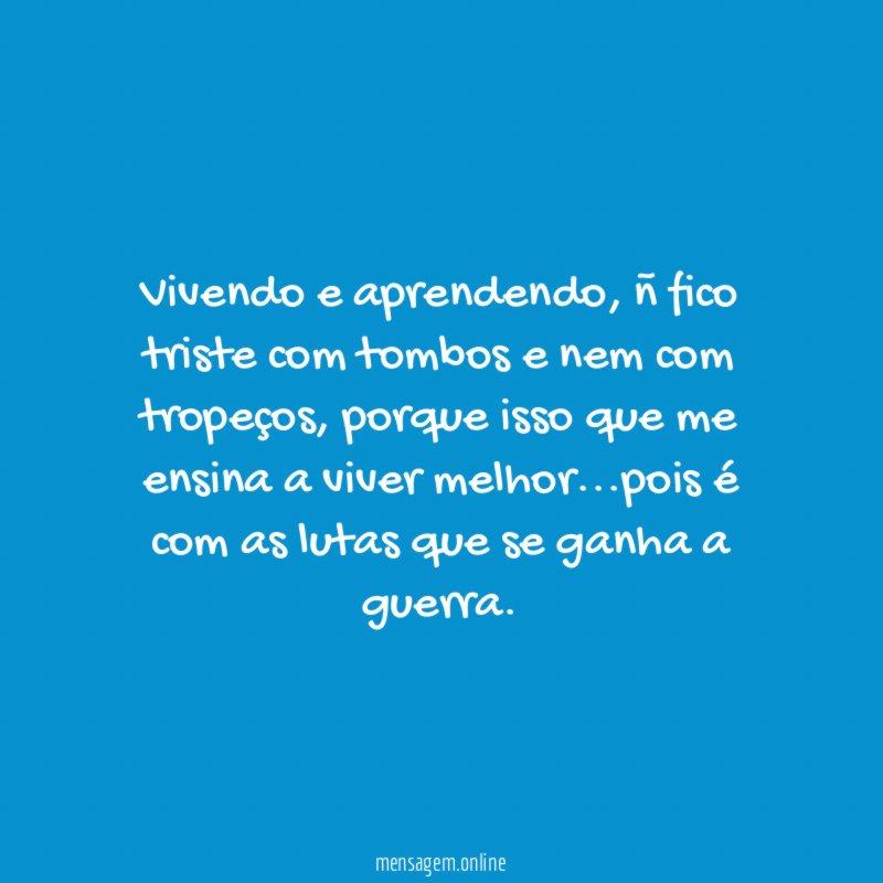 Vivendo e aprendendo