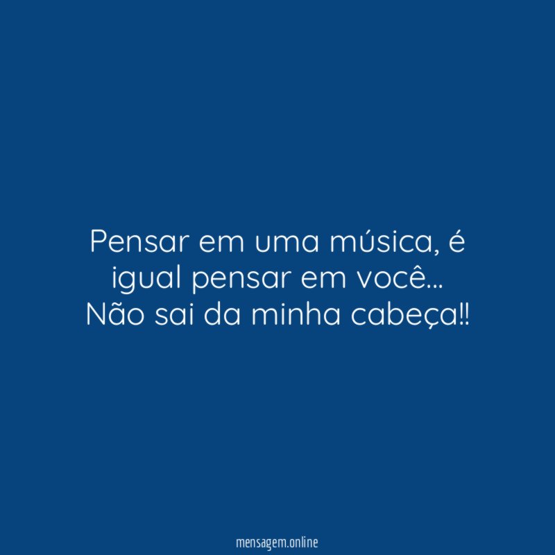 Pensar em uma música