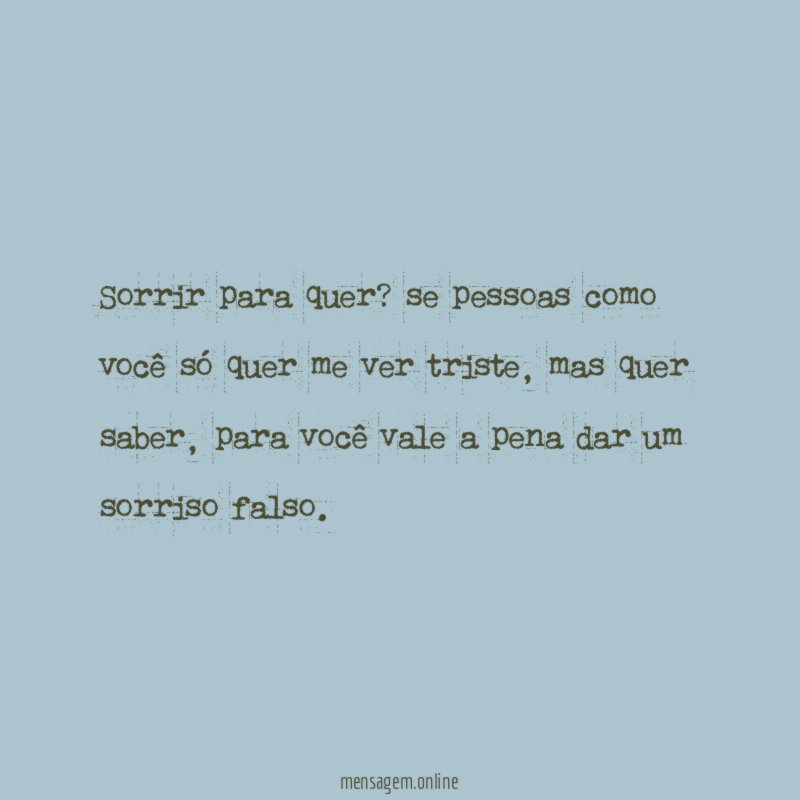 Sorrir para quer