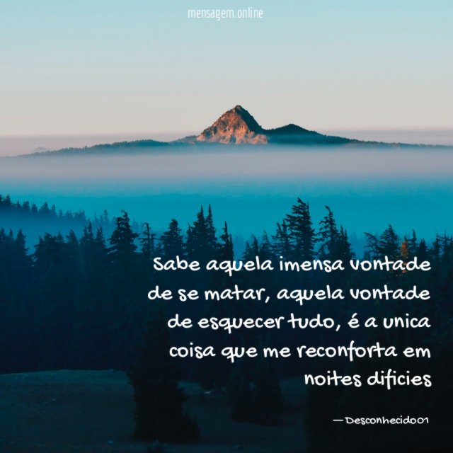 Sabe aquela imensa vontade de se matar