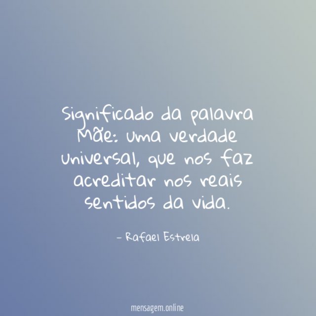 Significado da palavra Mãe