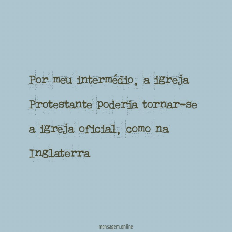 Por meu intermédio