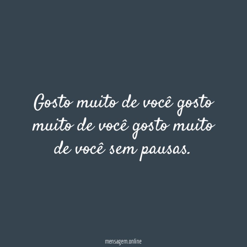 Gosto muito de você gosto muito de você