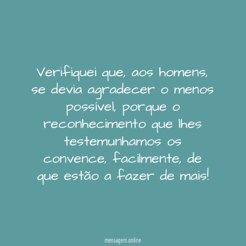 Verifiquei que