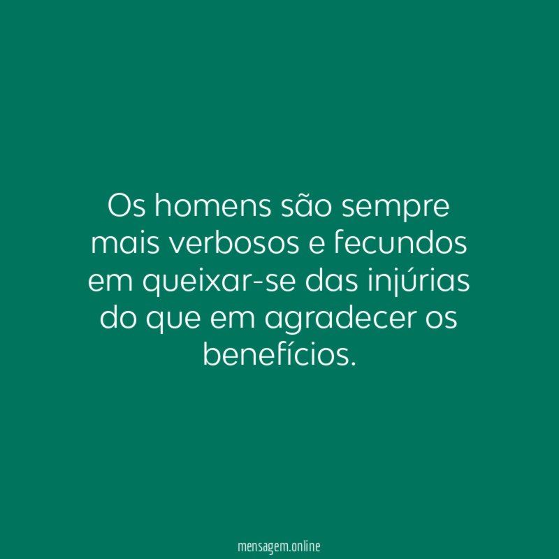 Os homens são sempre mais verbosos e fecundos