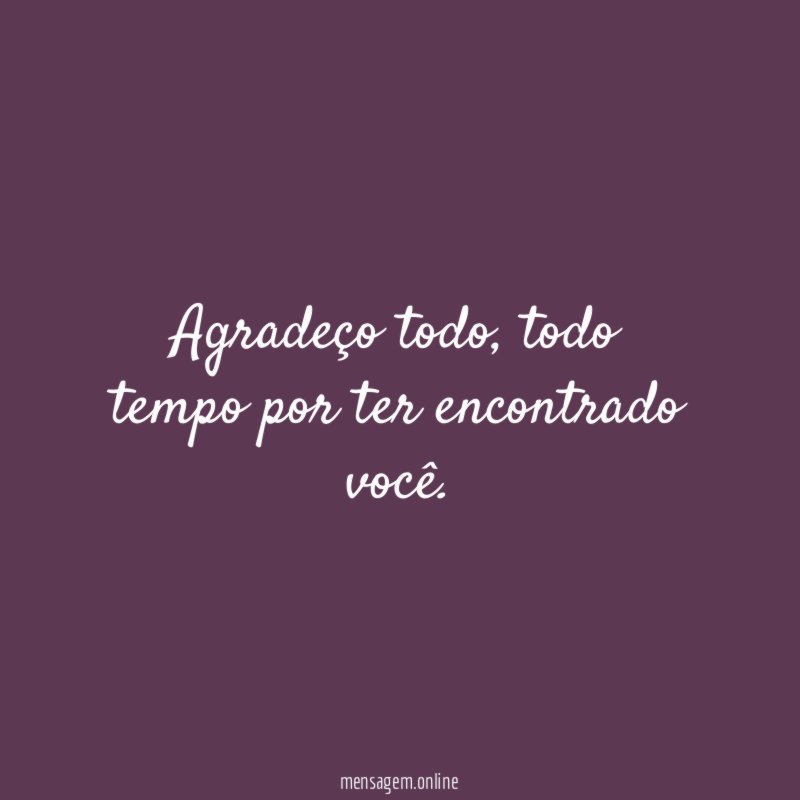 Agradeço todo