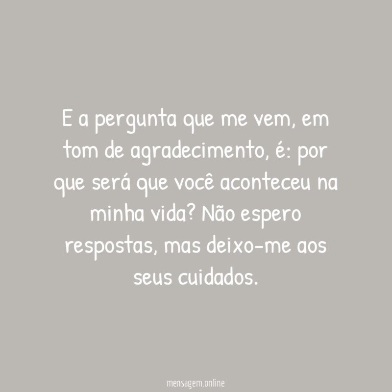 E a pergunta que me vem