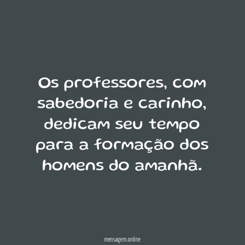 Os professores