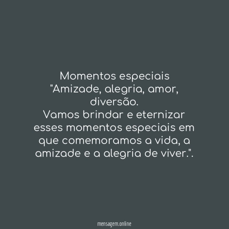 Momentos especiais