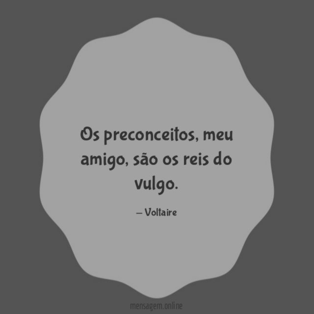 Os preconceitos