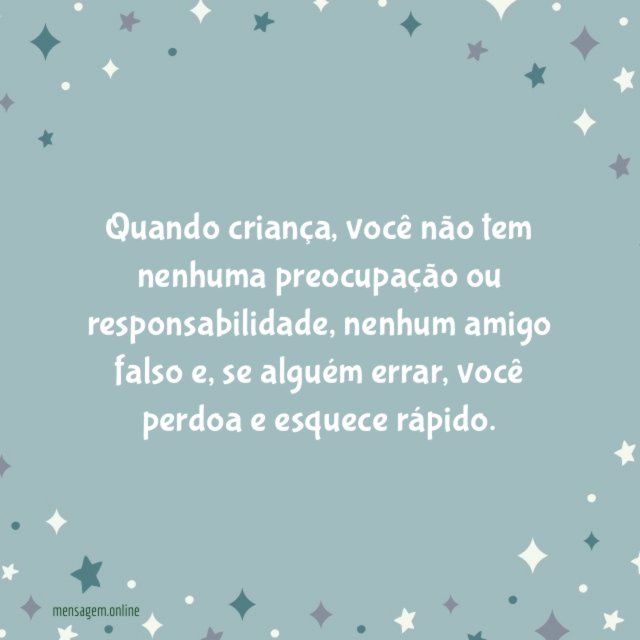 Quando criança