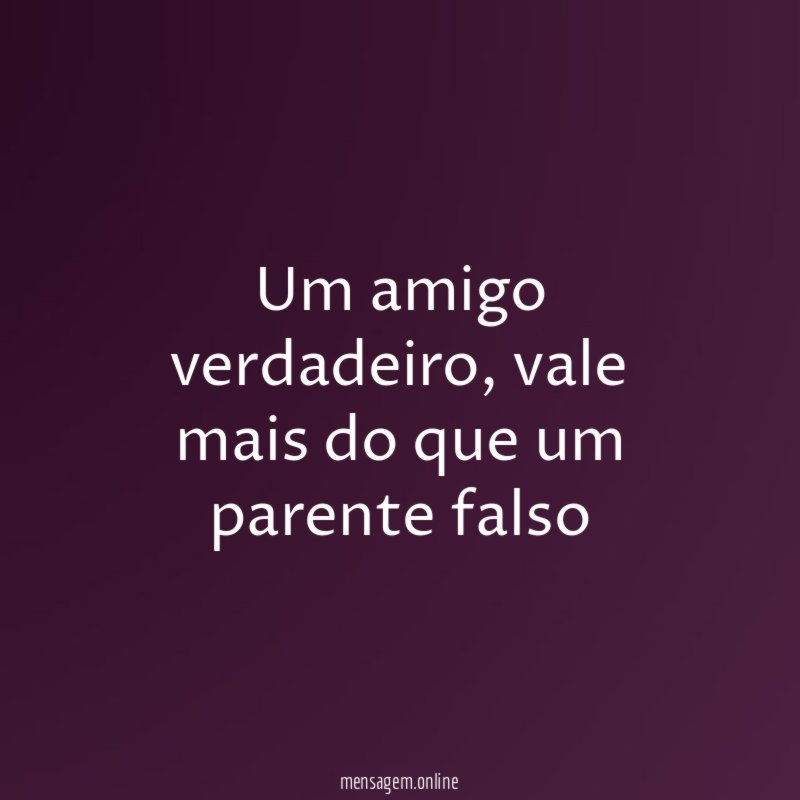 Um amigo verdadeiro