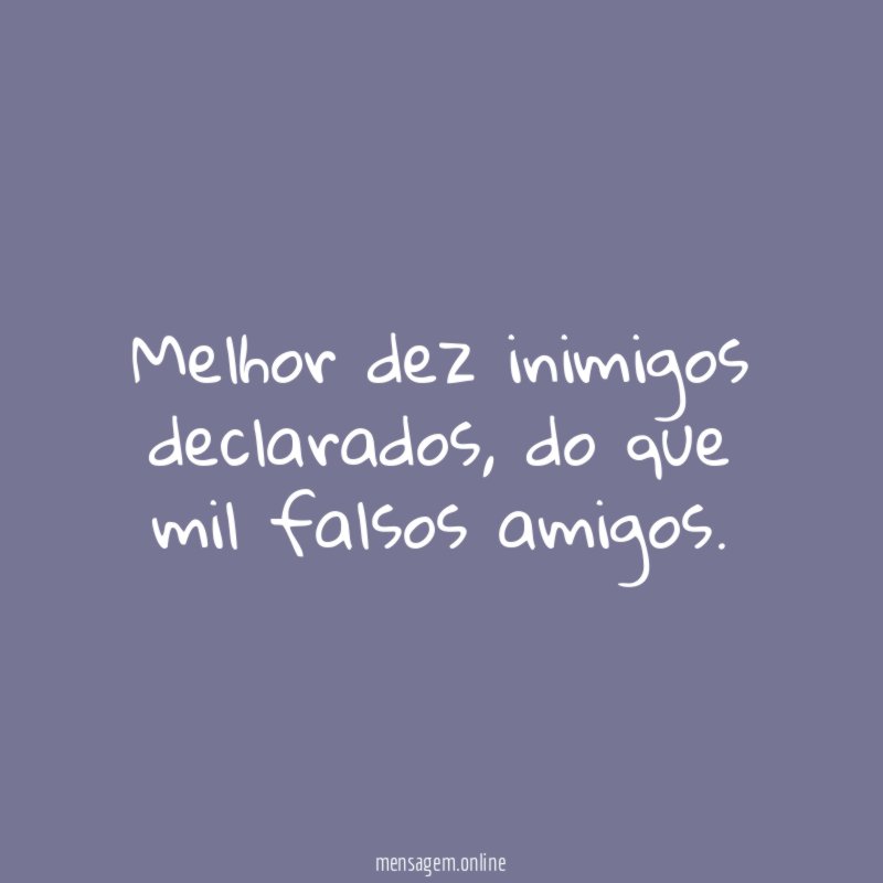 Melhor dez inimigos declarados