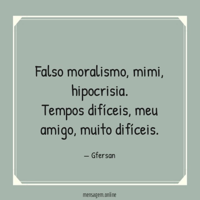 Falso moralismo