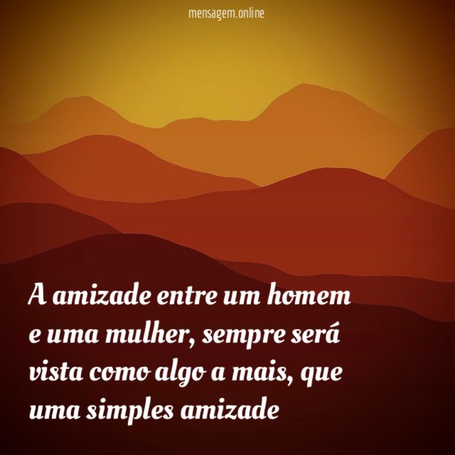 A amizade entre um homem e uma mulher