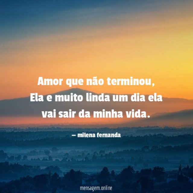 Amor que não terminou