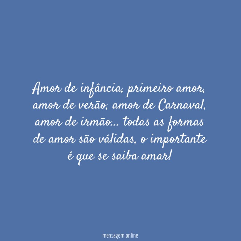Amor de infância