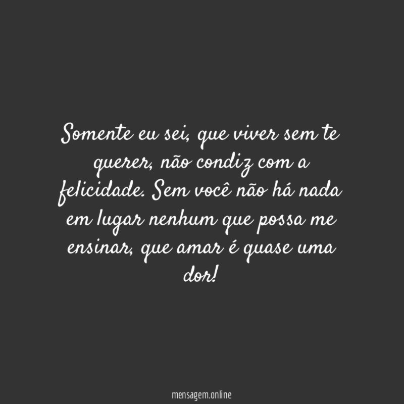 Somente eu sei