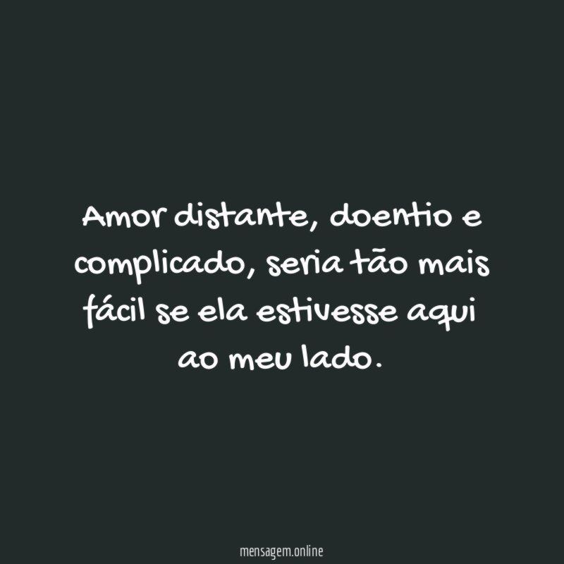 Amor distante