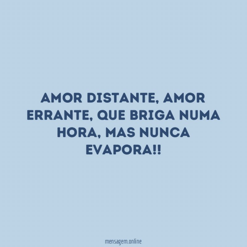 Amor distante