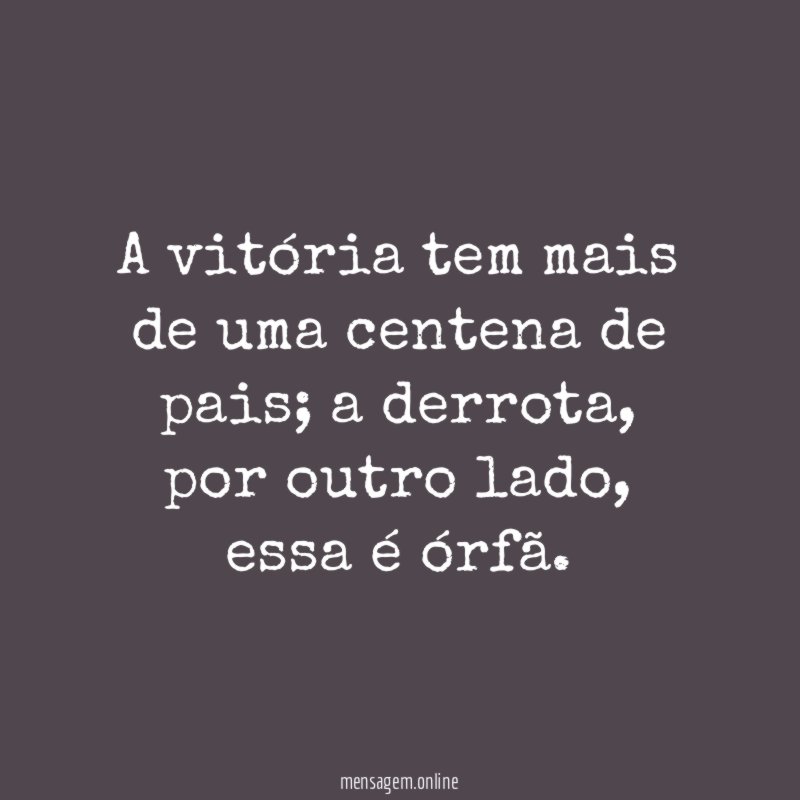 A vitória tem mais de uma centena de pais
