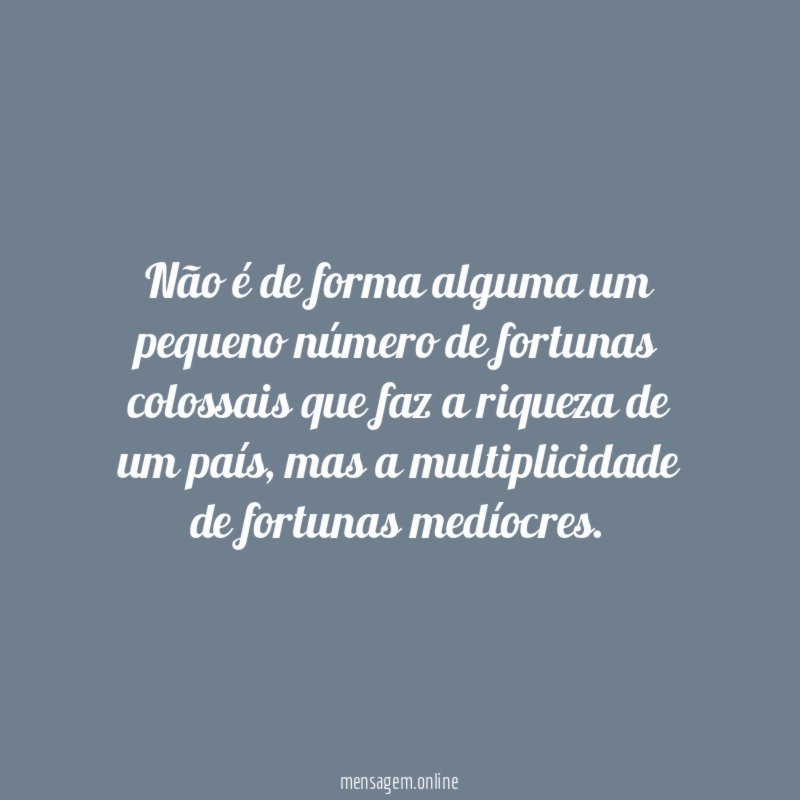 Não é de forma alguma um pequeno número