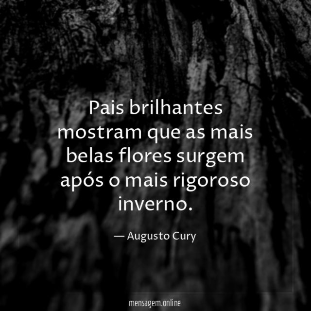 Pais brilhantes mostram que as mais belas flores