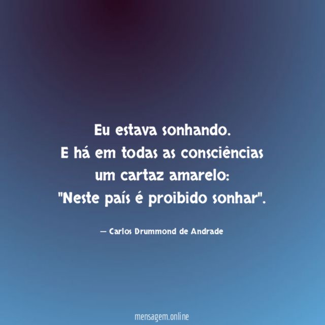 Eu estava sonhando