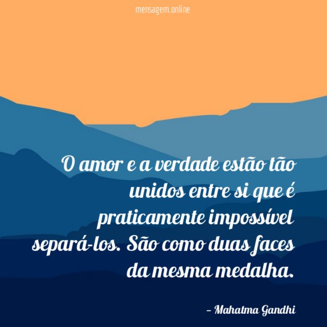 O amor e a verdade estão tão unidos