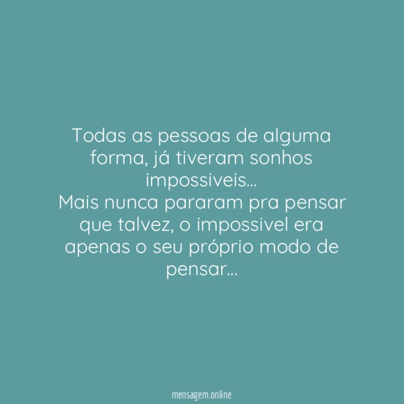 Todas as pessoas de alguma forma