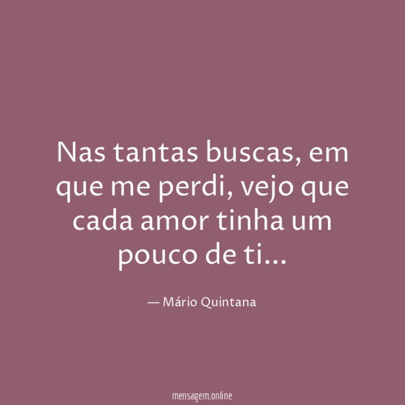 Nas tantas buscas