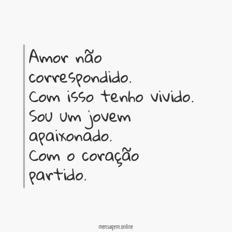 Amor não correspondido