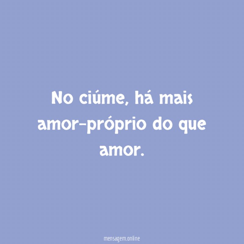 No ciúme