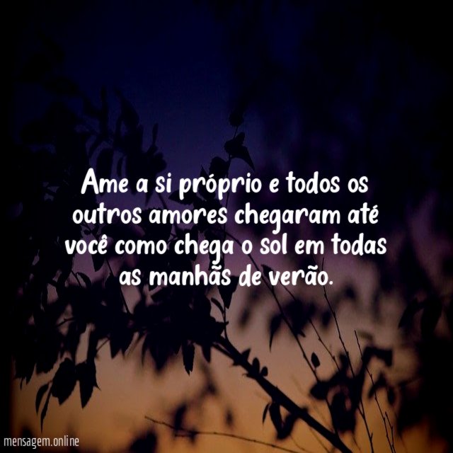 Ame a si próprio e todos os outros