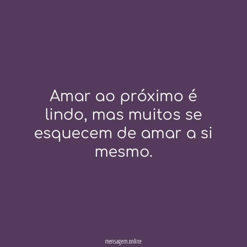 Amar ao próximo é lindo