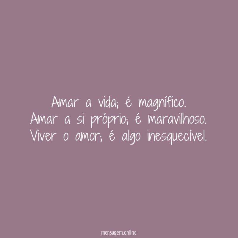 Amar a vida