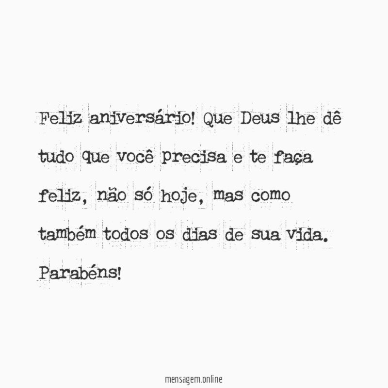 Feliz aniversário