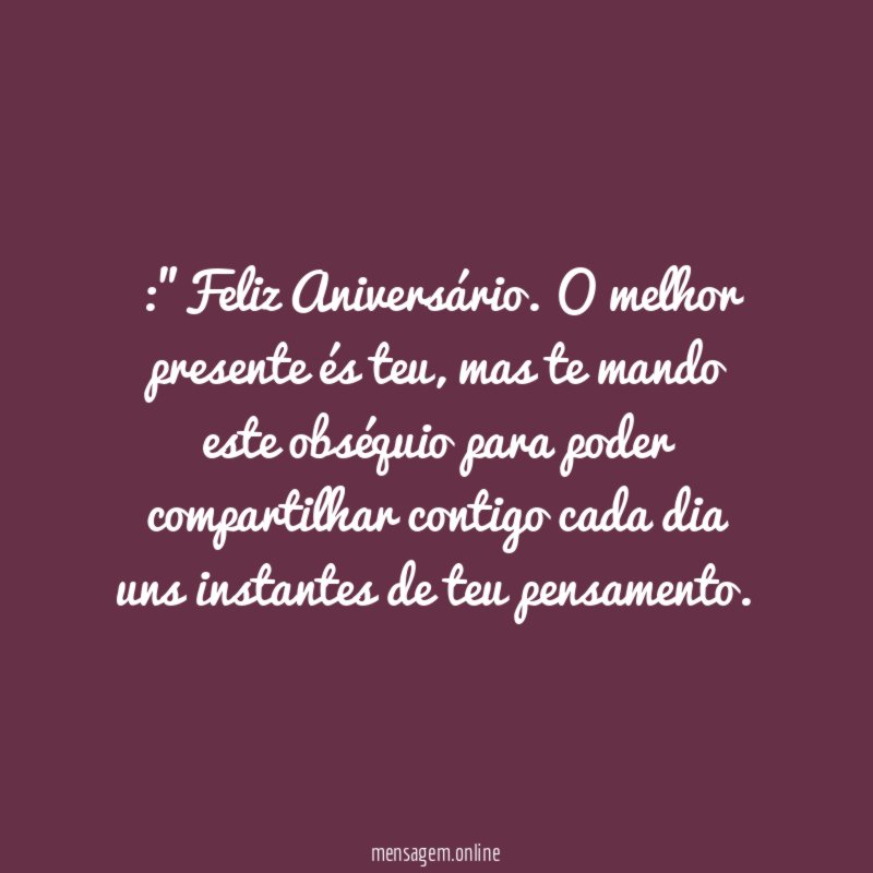 Feliz Aniversário