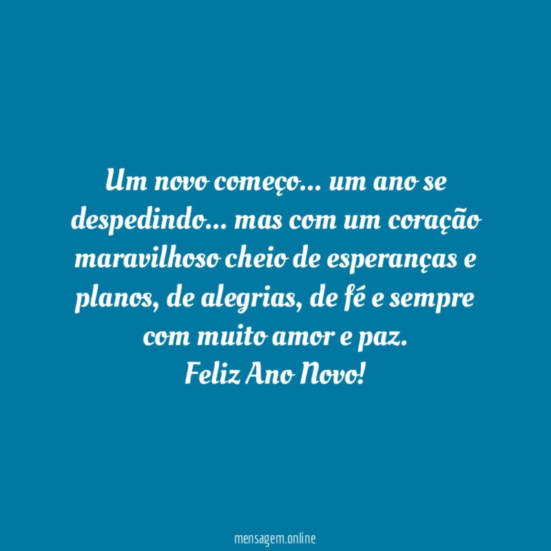 Um novo começo