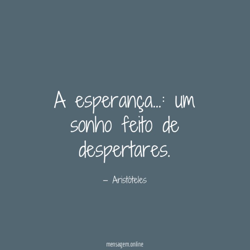 A esperança