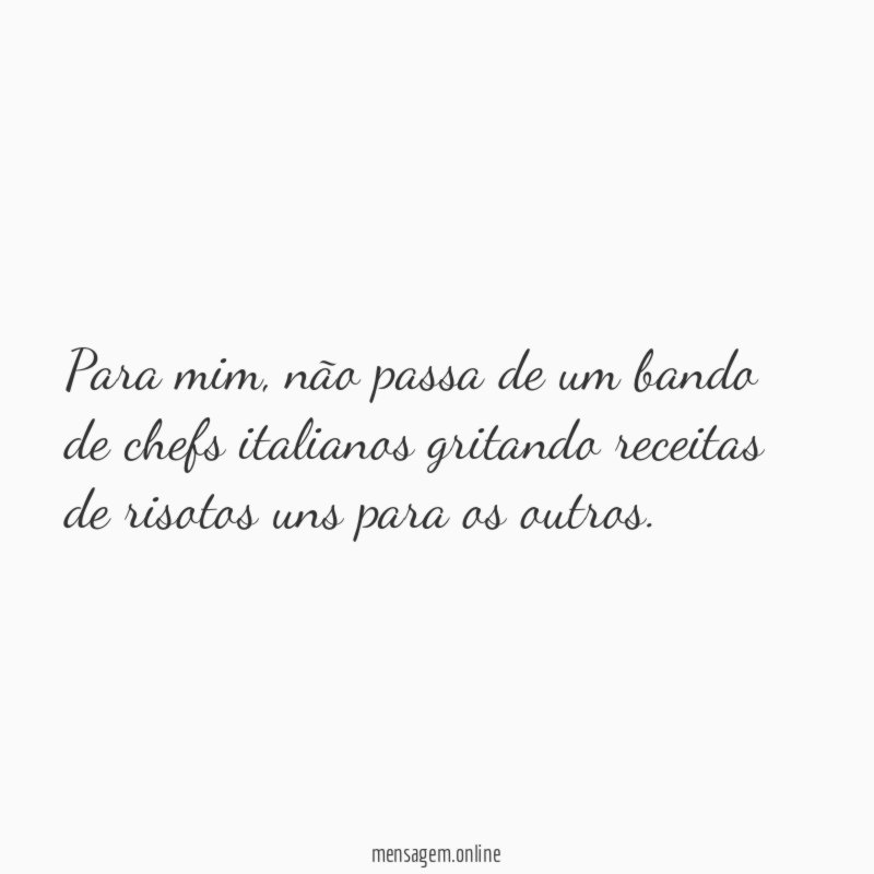 Para mim