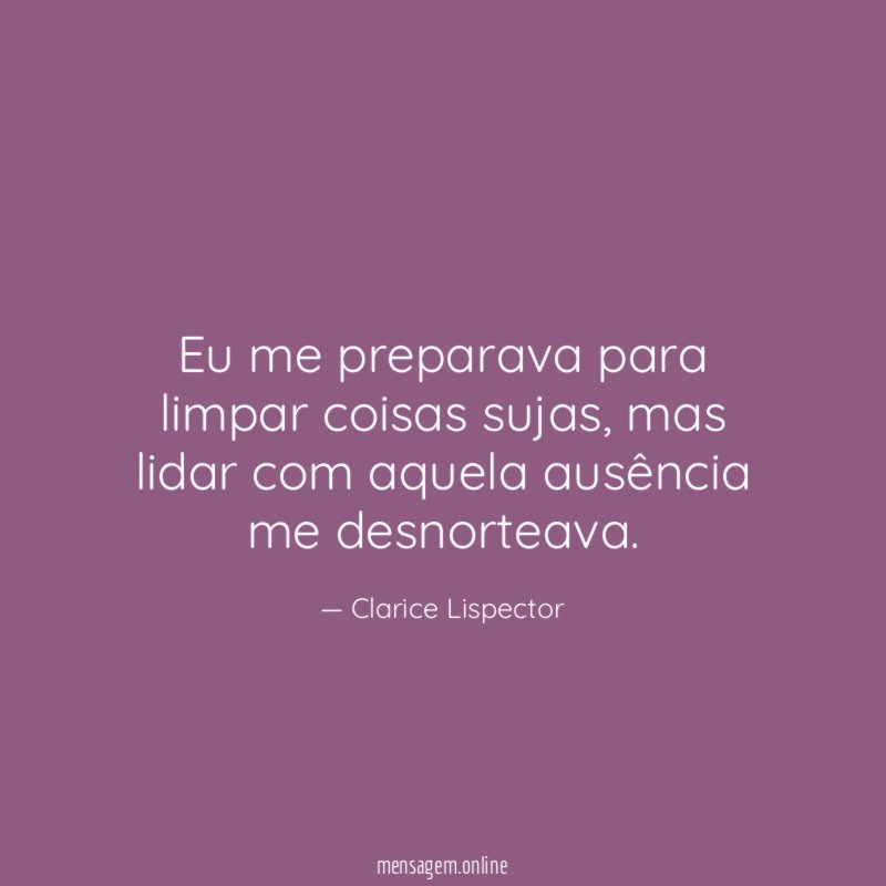 Eu me preparava para limpar coisas sujas