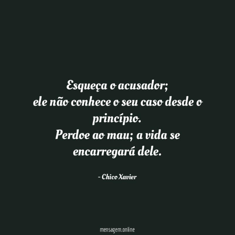 Esqueça o acusador