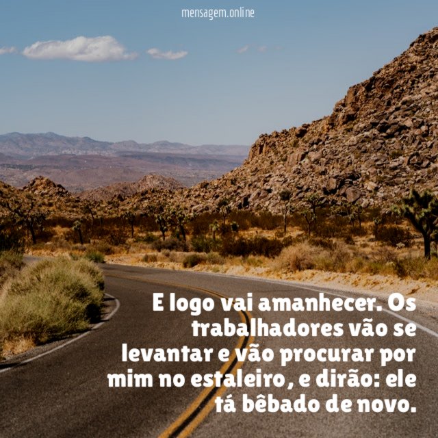 E logo vai amanhecer